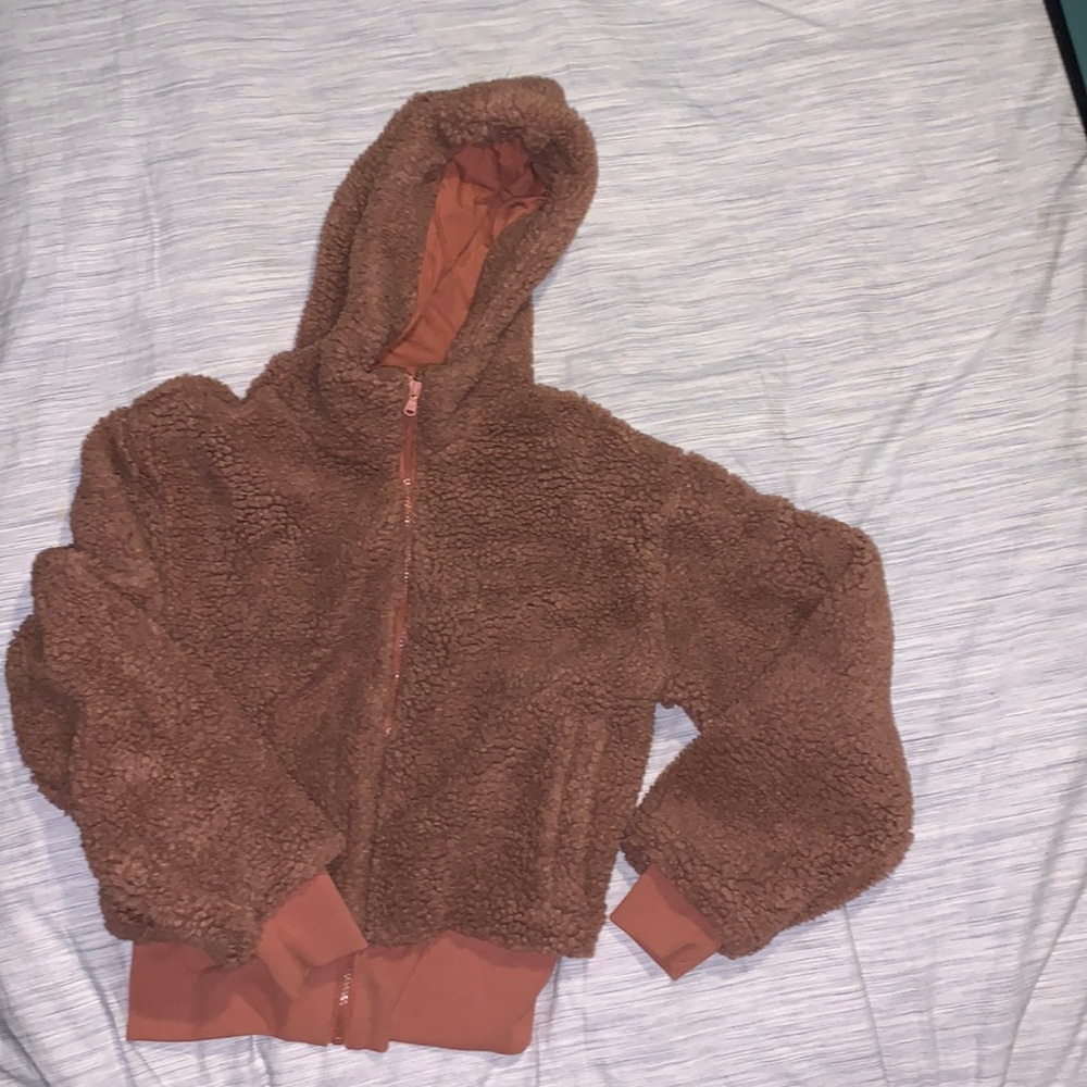Fabletics summit teddy jacket